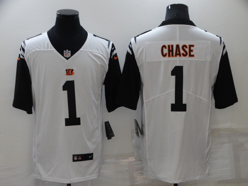 Men Cincinnati Bengals #1 Chase White 2022 Nike Vapor Untouchable Limited NFL Jersey